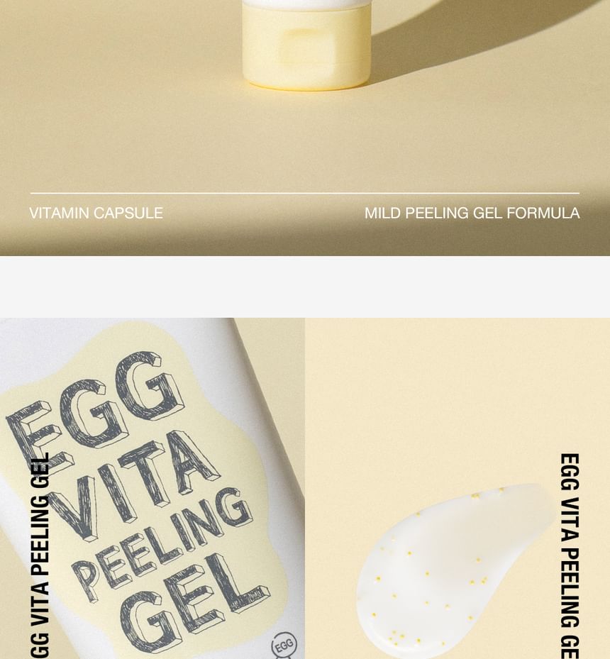 too cool for school - Egg Vita Peeling Gel, 100g, 138 g, 8809815641987