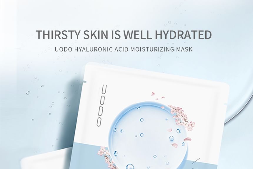 UODO - Hyaluronic Acid Moisturizing Mask (1pc), 1pc x 25ml, 35 g, 6974002391609