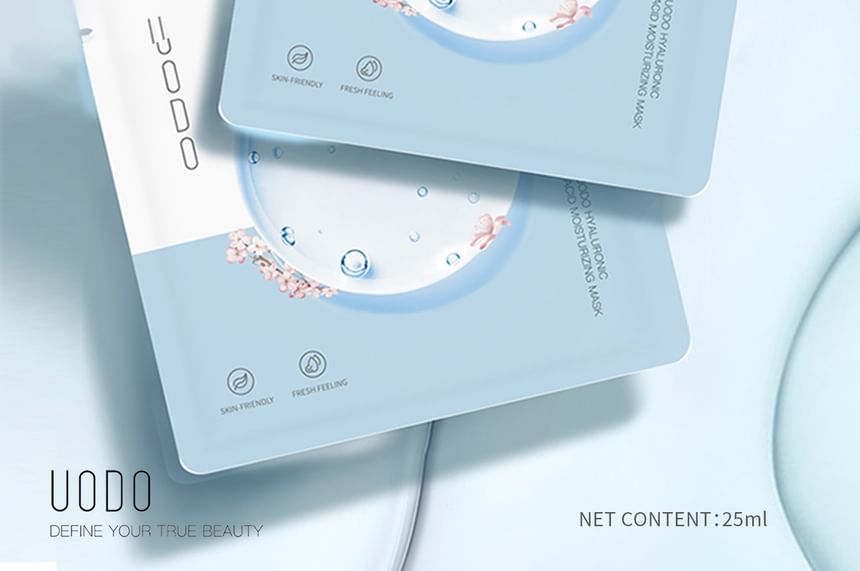 UODO - Hyaluronic Acid Moisturizing Mask (1pc), 1pc x 25ml, 35 g, 6974002391609
