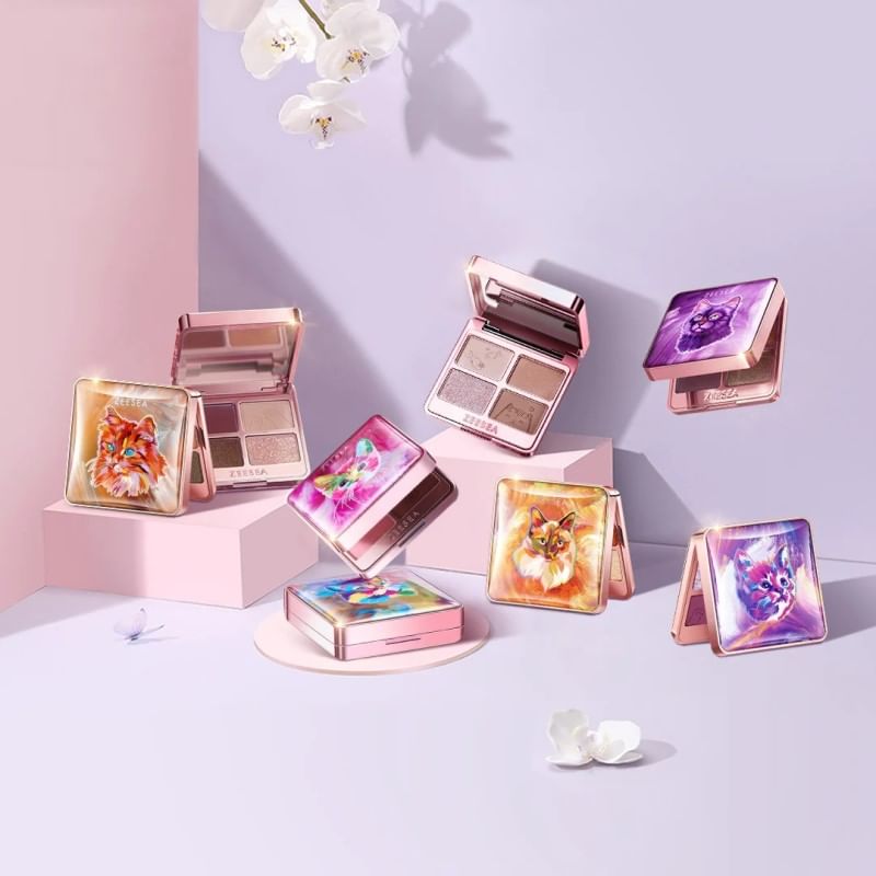 ZEESEA - Colorful 4 color Eyeshadow - X07, #X07 - 3.5g, 50 g, 6975852824309