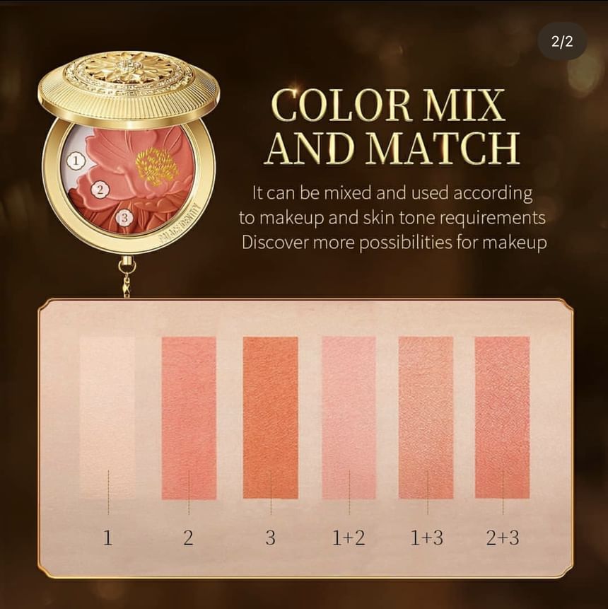 ZEESEA - Palace Identity Peony Blush, #B01 - 7.3g, 117 g, 6972805743366