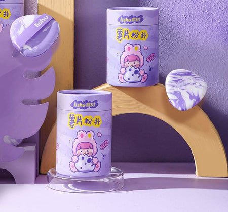 lishu - Purple Potato Chip Air Cushion Powder Puff Set, 05# Purple Potato Chip Puff Set (6pcs), 70 g, 6974297721112