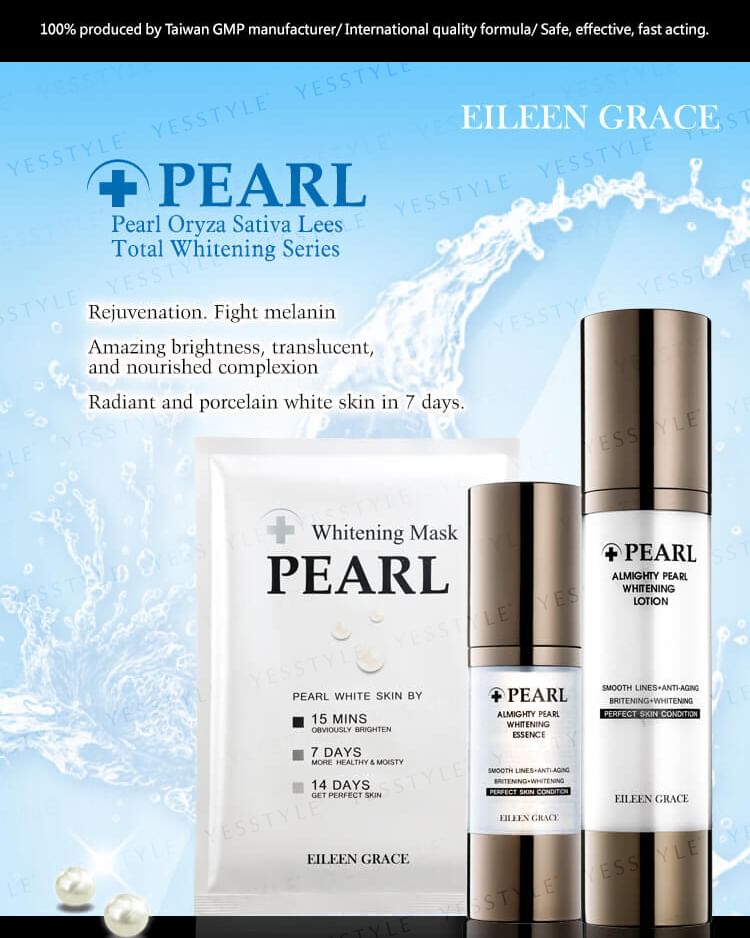 EILEEN GRACE - Pearl Whitening Mask, 1 pc, 50 g, 4717002590304