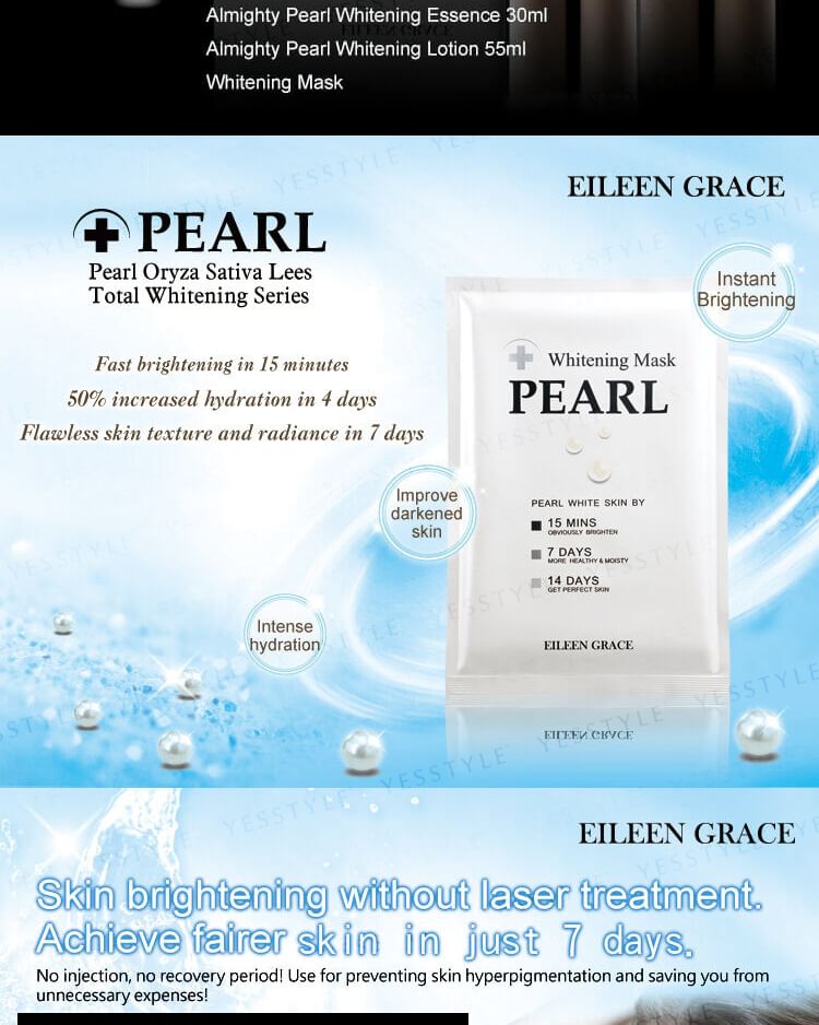 EILEEN GRACE - Pearl Whitening Mask, 1 pc, 50 g, 4717002590304