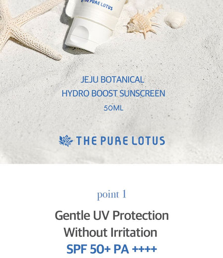 THE PURE LOTUS - Jeju Botanical Hydro Boost Sunscreen, 50ml, 79 g, 8809975192312