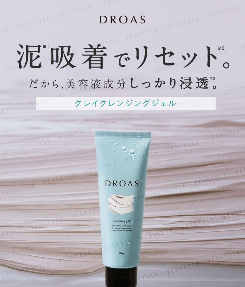 DROAS - Clay Cleansing Gel, 120g, 160 g, 4582521685639