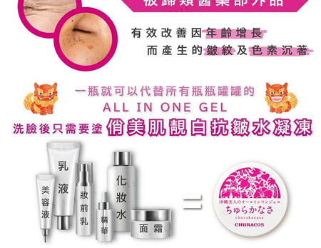 CHURACOS - Churaknasa All In One Gel Anti-wrinkles, 30g, 70 g, 4589402840385