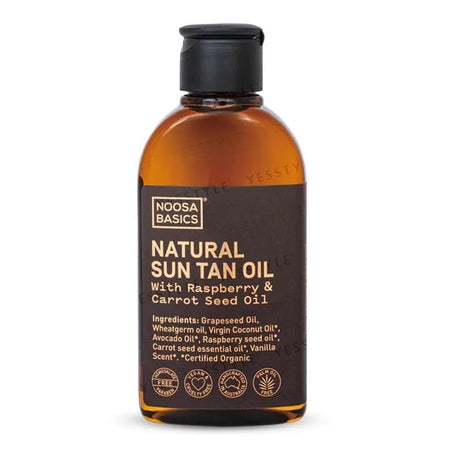 NOOSA BASICS - Natural Sun Tan Oil With Raspberry & Carrot Seed Oil, 125ml, 140 g, 9352218001111