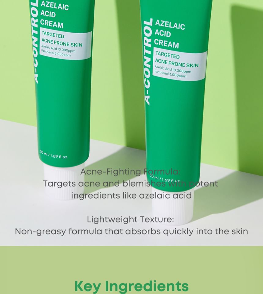 NINELESS - A-Control Azelaic Acid Cream, 50ml, 130 g, 8809875270189