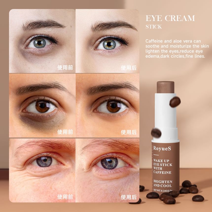 RoyueS - Caffeine Cool Eye Stick, 7g, 45 g, 6951286420997