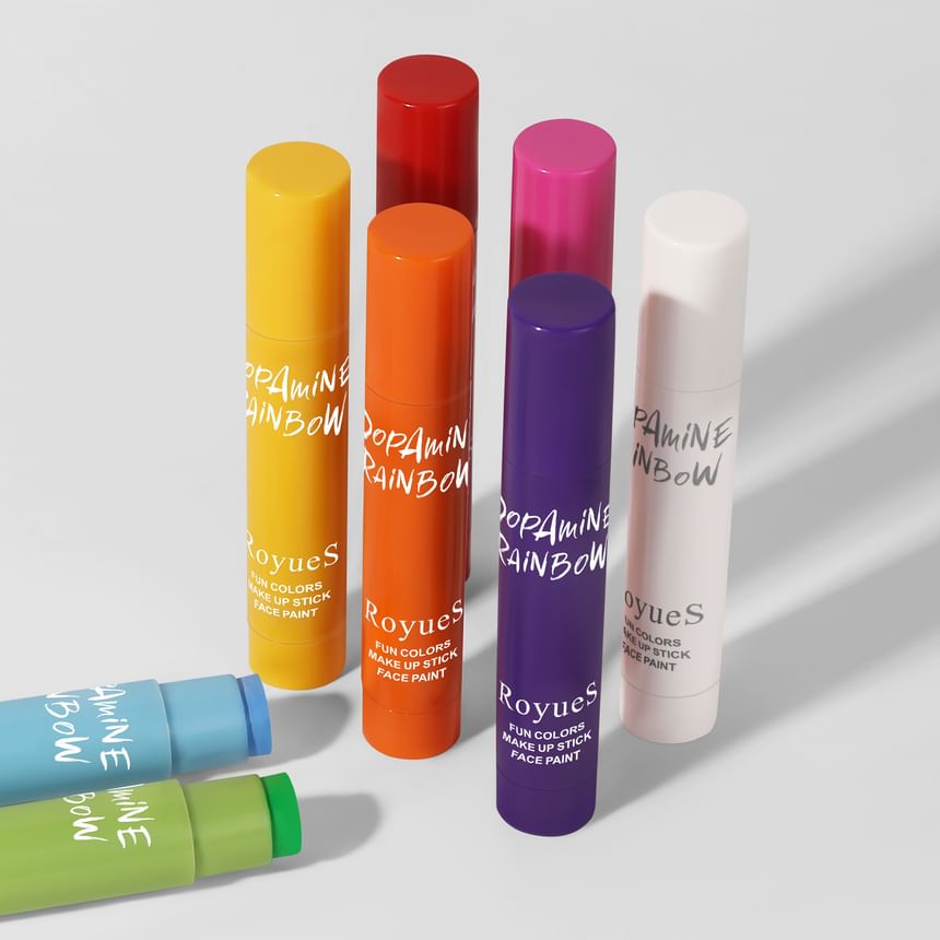 RoyueS - Dopamine Face Paint Makeup Stick Set, Set (3.6g x 8pcs), 85 g, 6951286421093