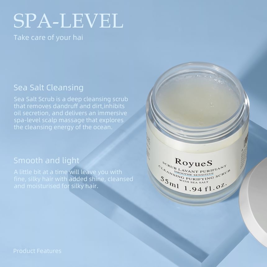 RoyueS - Sea Salt Purifying Scalp Scrub, 55ml, 106 g, 6951286421161