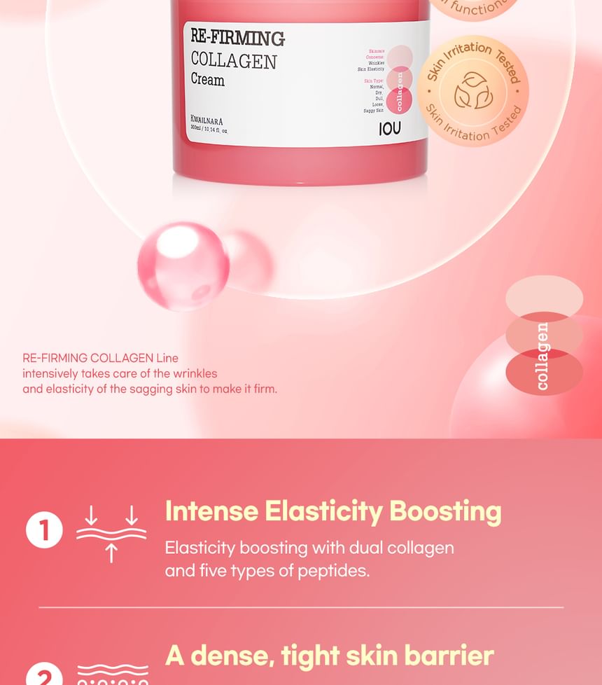 Kwailnara - Re-Firming Collagen Cream, 300ml, 456 g, 