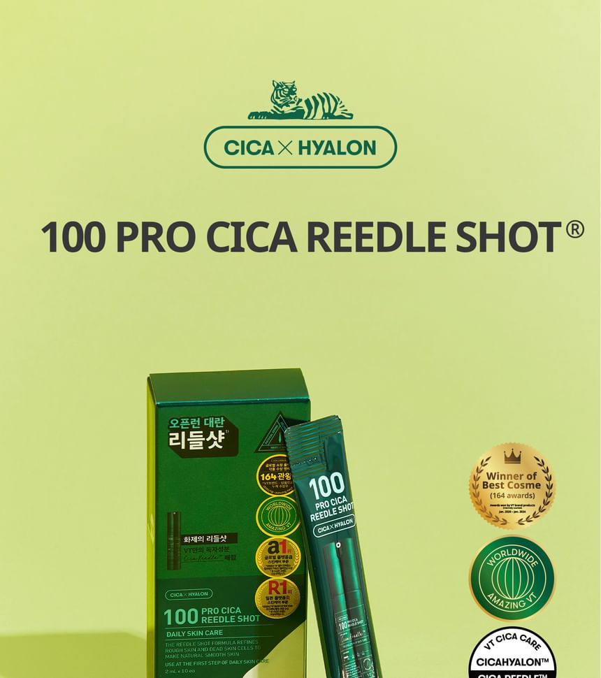 VT - Pro Cica Reedle Shot 100 Stick Pouch, 2ml x 10 pcs, 50 g, 8803463007324