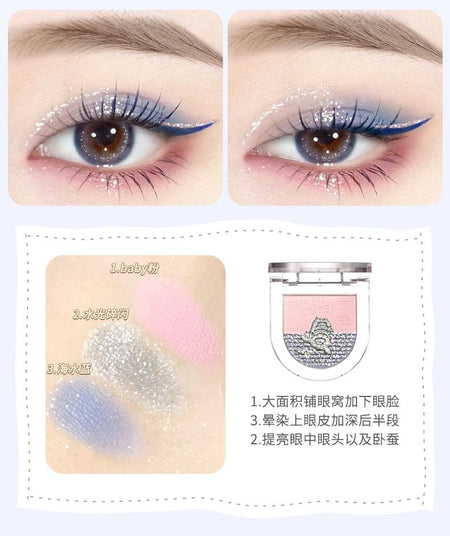 xixi - Gradient Eyeshadow Palette - Blue, #04 - 5g, 100 g, 6970100676679