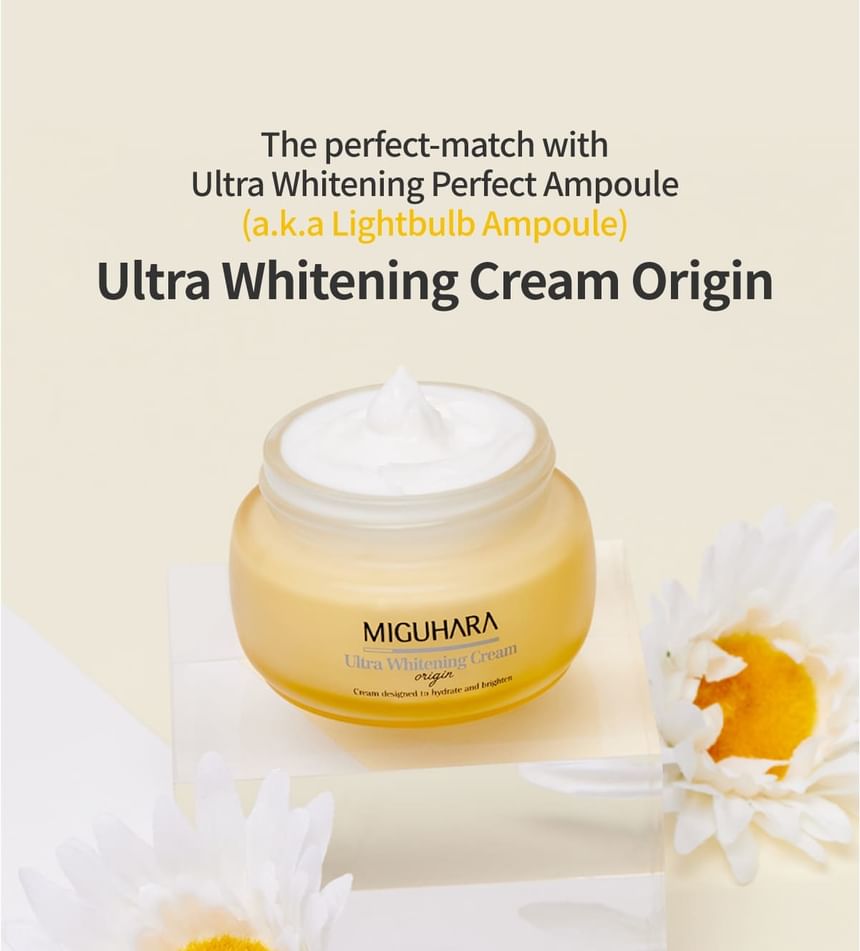 MIGUHARA - Ultra Whitening Cream Origin, 50ml, 175 g, 8809551736206