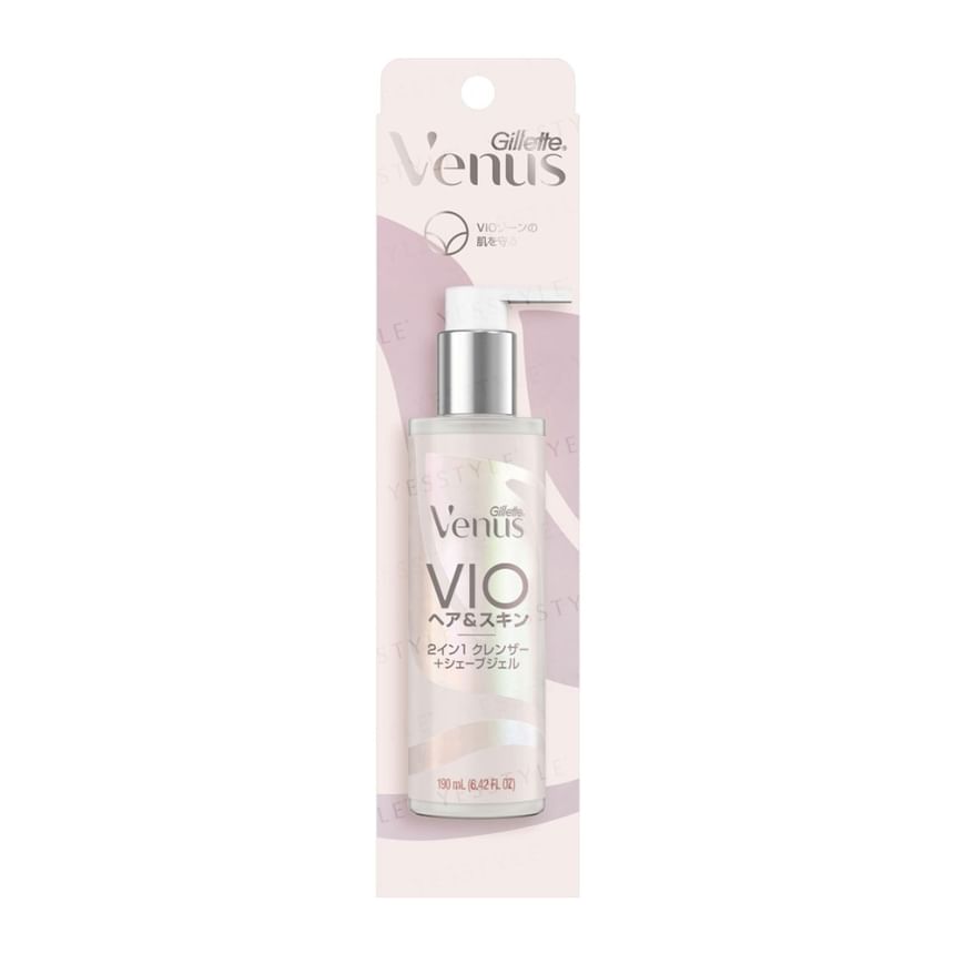 Gillette Japan - Venus VIO Hair & Skin 2 in 1 Cleanser & Shave Gel, 190ml, 250 g, 4987176122469