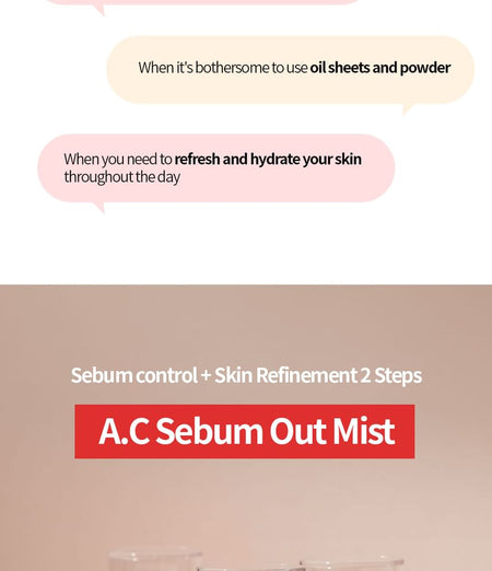 MIGUHARA - A.C Sebum Out Mist, 60ml, 139 g, 8809850150383