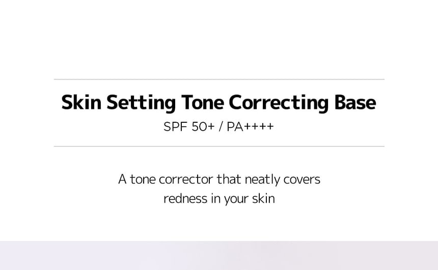 JUNG SAEM MOOL - Skin Setting Tone Correcting Base, 40ml, 82 g, 8809467637444