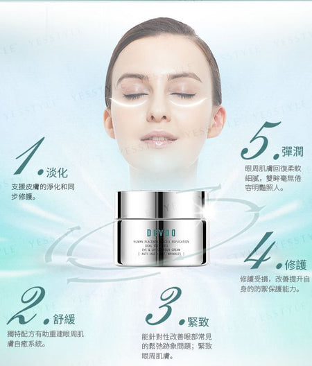 DEVDO - Human Placenta Biocell Replication + Dual Stem Cell E.G.F Eye & Lip Contour Cream, 30ml, 200 g, 4899761108386
