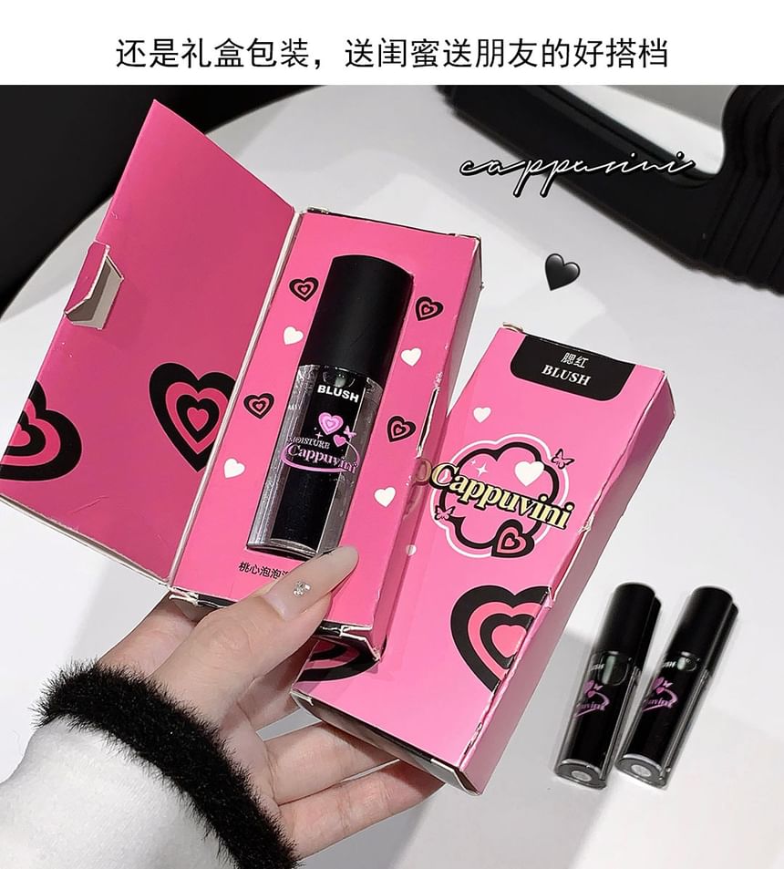 Cappuvini - Heart Bubble Color Changing Liquid Blusher, 3.2g, 39 g, 6941780705546