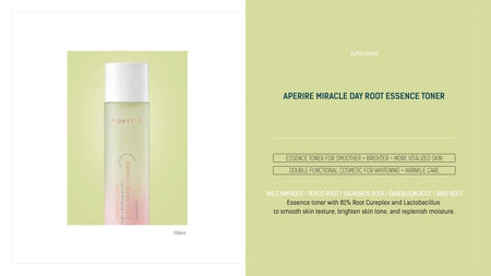 Aperire - Miracle Day Root Essence Toner, 150ml, 380 g, 8809748550929