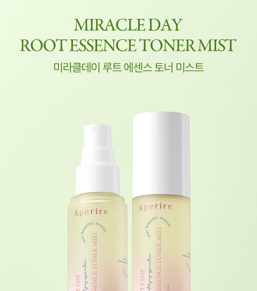 Aperire - Miracle Day Root Essence Toner Mist, 50ml, 130 g, 8805533140870