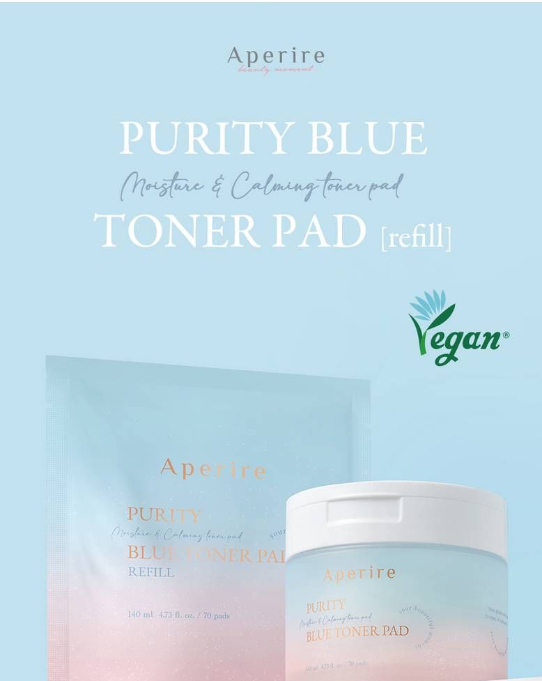 Aperire - Purity Blue Toner Pad Refill Only, 70 pads, 350 g, 8809675773040