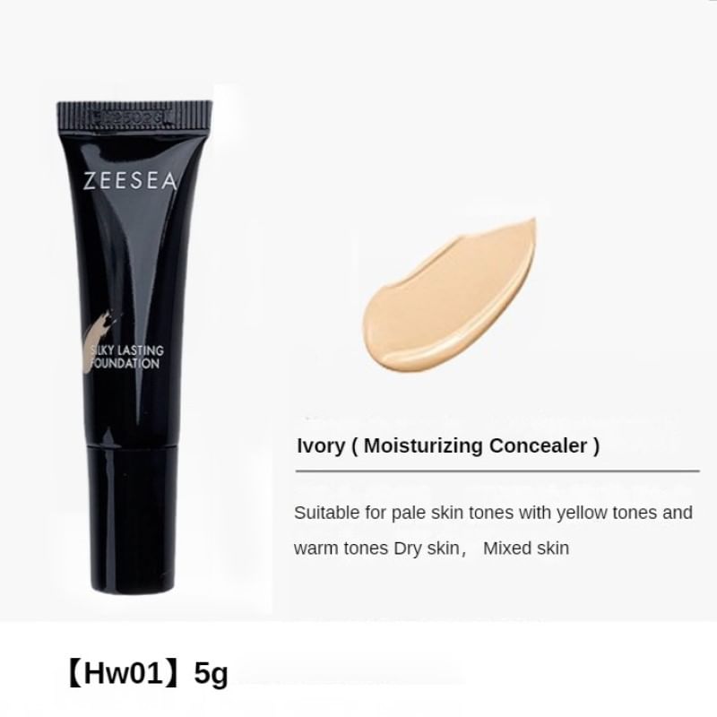 ZEESEA - Silky Lasting Liquid Foundation-Hydra & Blemish Concealing- Natural, #HW01 - 5g, 10 g, 6974475771007