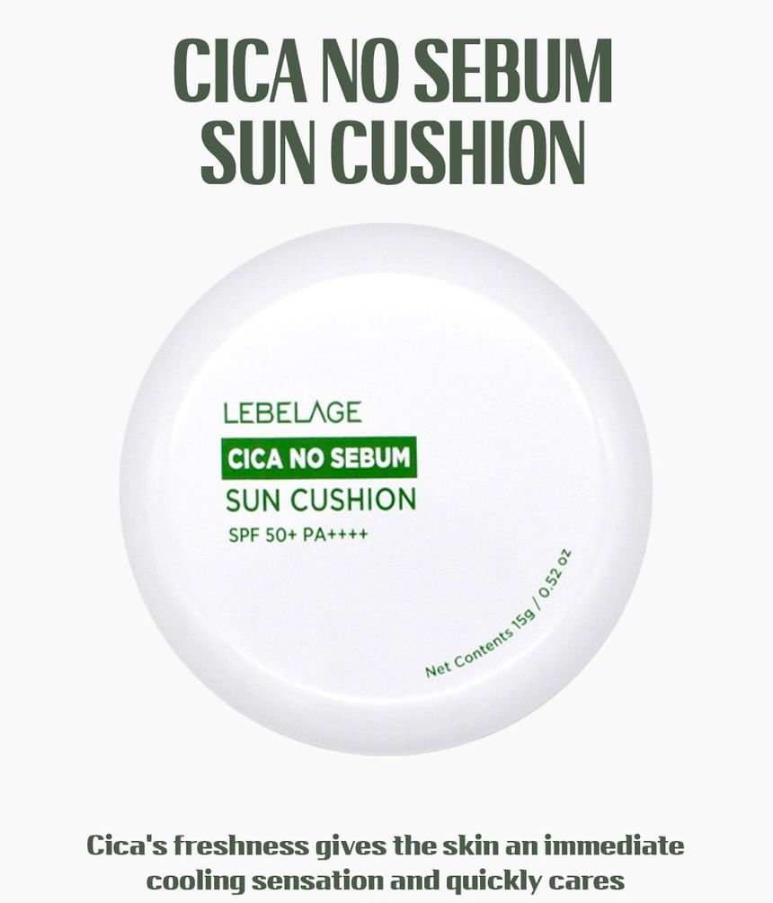 LEBELAGE - Cica No Sebum Sun Cushion, 15g, 80 g, 8809563069965
