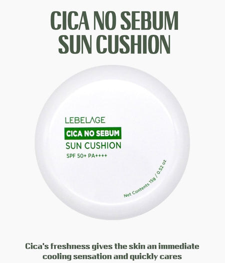 LEBELAGE - Cica No Sebum Sun Cushion, 15g, 80 g, 8809563069965