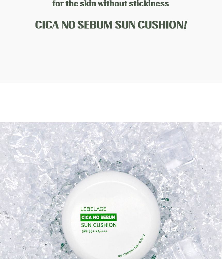 LEBELAGE - Cica No Sebum Sun Cushion, 15g, 80 g, 8809563069965