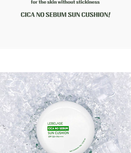 LEBELAGE - Cica No Sebum Sun Cushion, 15g, 80 g, 8809563069965