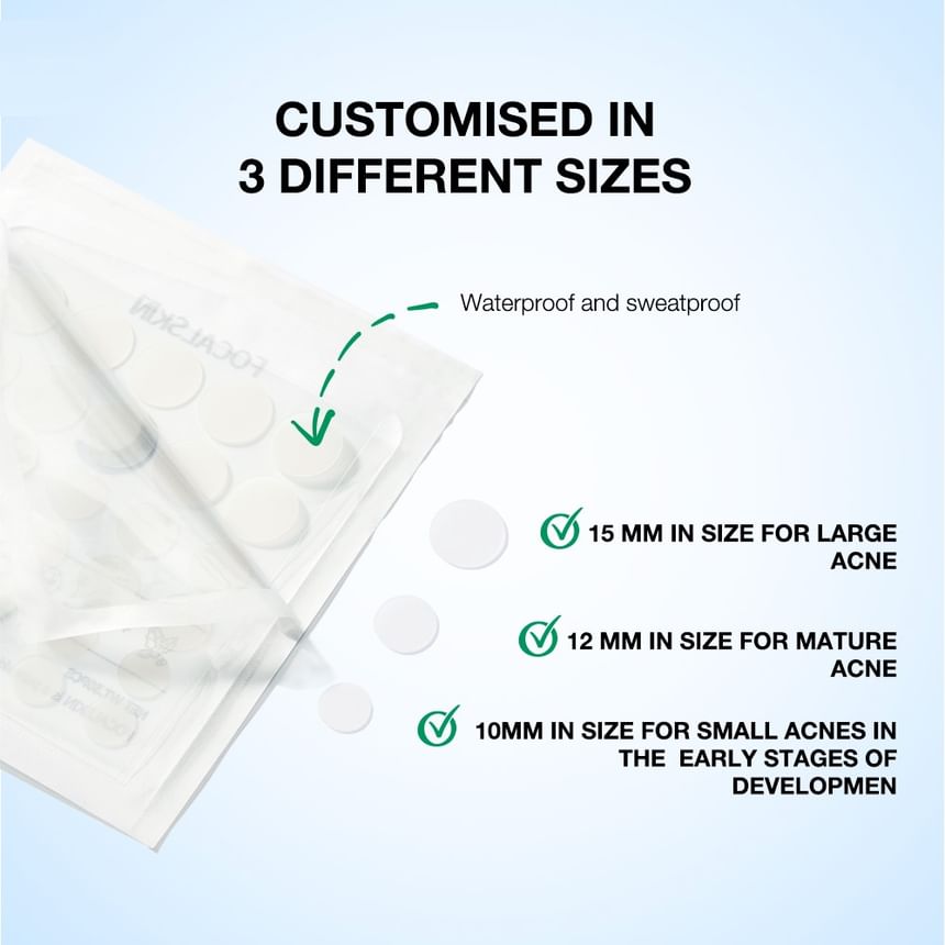 FOCALSKIN - Acne Pimple Patch Day Night, #Day 30pcs + Night 30pcs, 14 g, 6941845812233