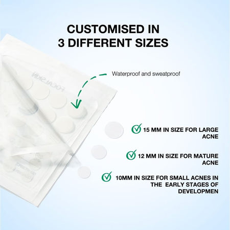 FOCALSKIN - Acne Pimple Patch Day Night, #Day 30pcs + Night 30pcs, 14 g, 6941845812233