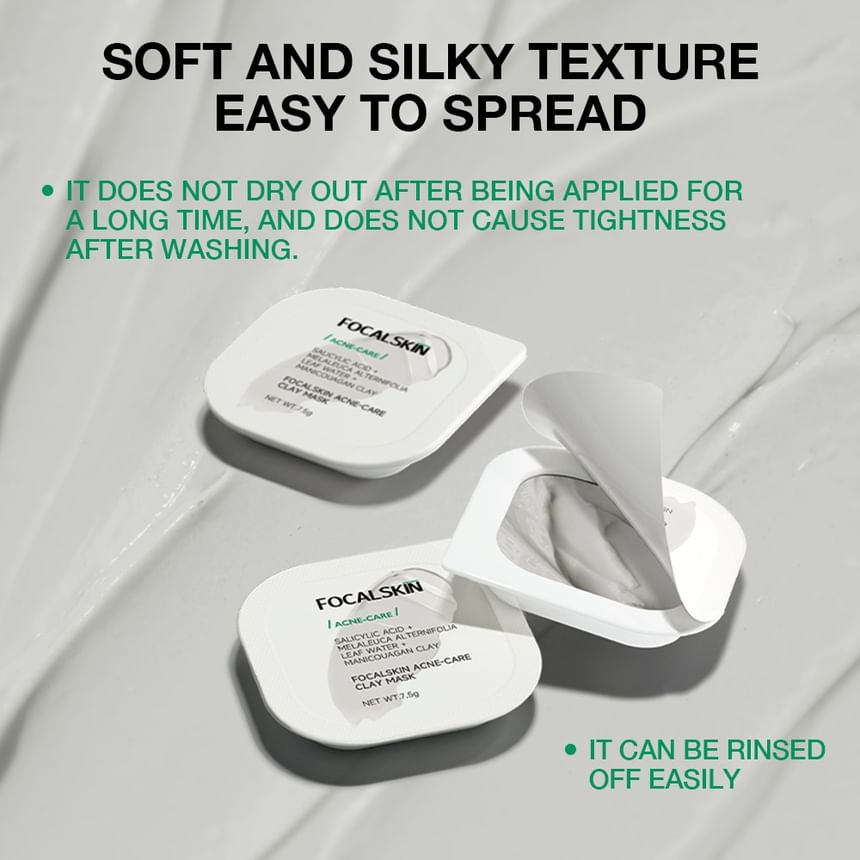 FOCALSKIN - Acne-Care Clay Mask, #Clay Mask - 1pcs 7.5g, 15 g, 6941845822874