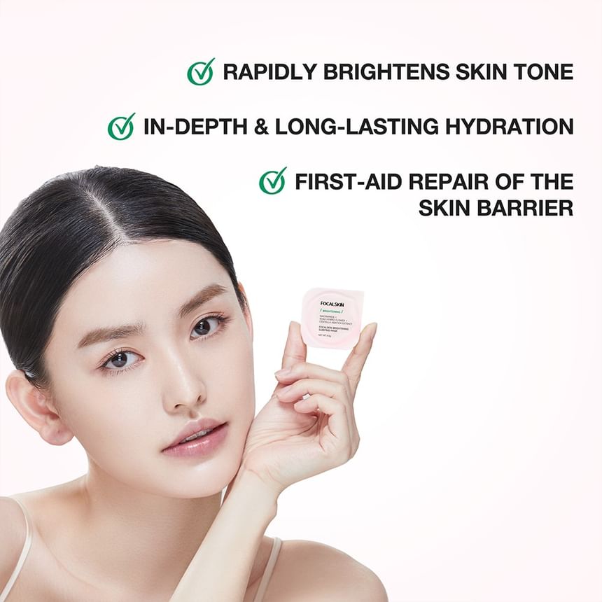 FOCALSKIN - Brightening Sleeping Mask, #Sleeping Mask - 1pcs 4.5g, 10 g, 6975508435910