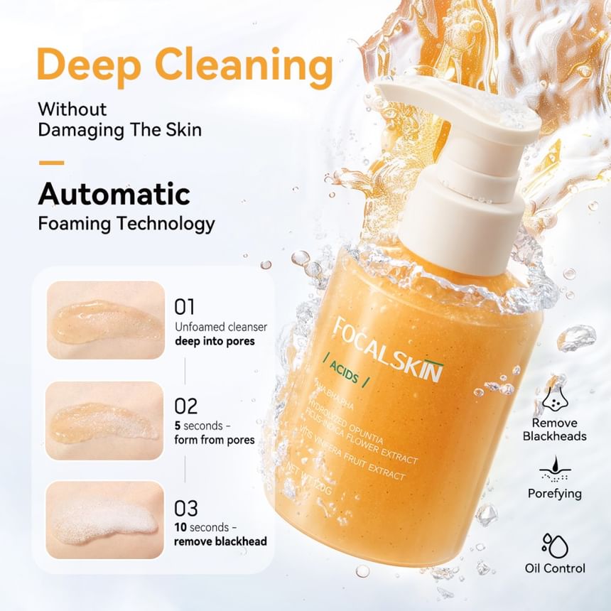 FOCALSKIN - Blackhead Remover Cleanser, #Bubble Cleanser - 120g, 150 g, 6941845813216