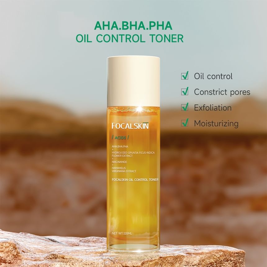 FOCALSKIN - Oil Control Toner, #Toner - 120ml, 150 g, 6941845813209