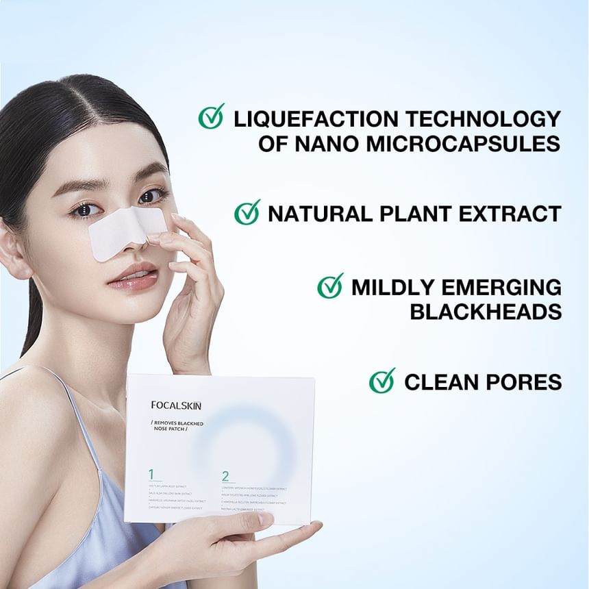 FOCALSKIN - Removes Blackhed Nose Patch Set, #Nose Patch - 5pcs, 91 g, 6941845810789