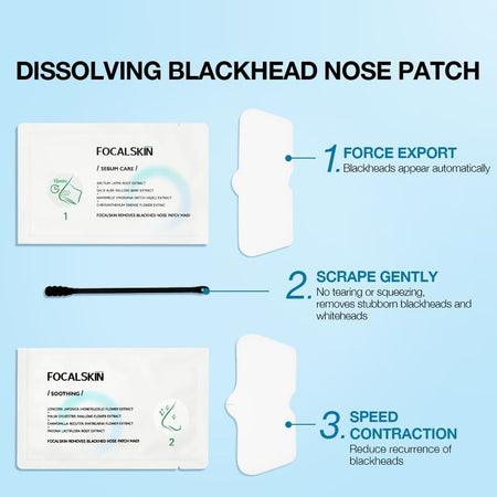 FOCALSKIN - Removes Blackhed Nose Patch Set, #Nose Patch - 5pcs, 91 g, 6941845810789