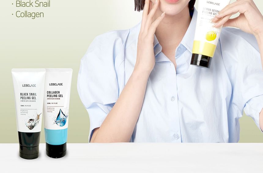 LEBELAGE - Black Snail Peeling Gel, 180ml, 220 g, 8809679091676