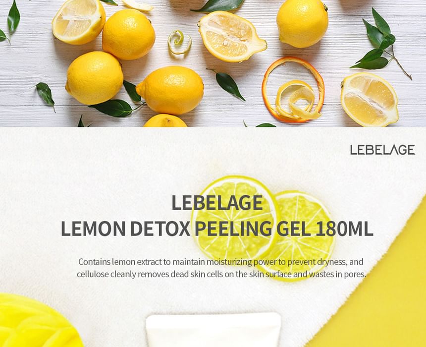LEBELAGE - Lemon Detox Peeling Gel, 180ml, 220 g, 8809679091669