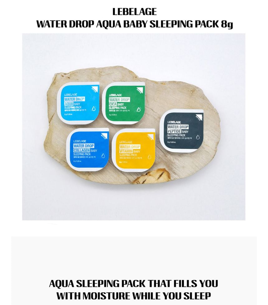 LEBELAGE - Water Drop Aqua Baby Sleeping Pack, 8g, 10 g, 8809679093311