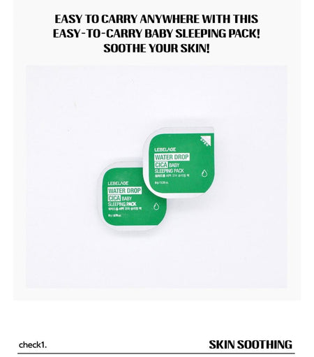 LEBELAGE - Water Drop Cica Baby Sleeping Pack, 8g, 10 g, 8809679093274