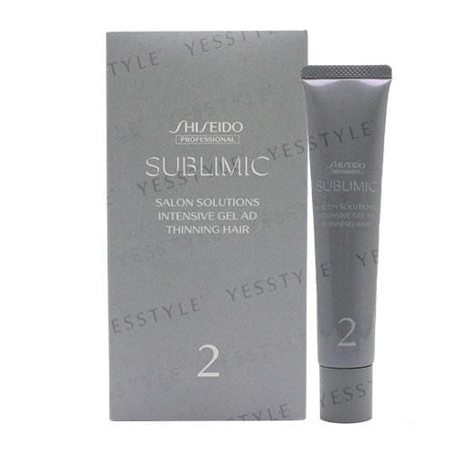 Shiseido - Sublimic Salon Solutions Intensive Gel BL Thinning Hair, 40g x 6, 350 g, 4909978934521