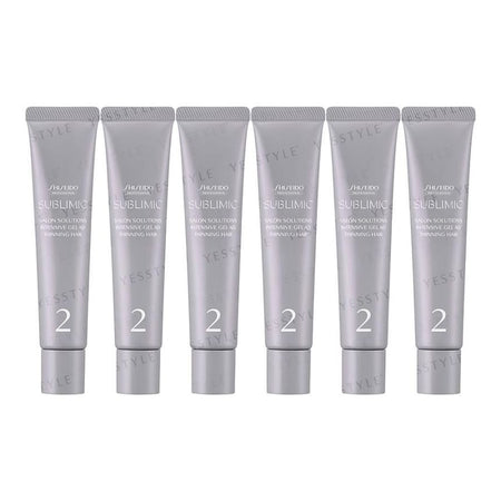 Shiseido - Sublimic Salon Solutions Intensive Gel BL Thinning Hair, 40g x 6, 350 g, 4909978934521