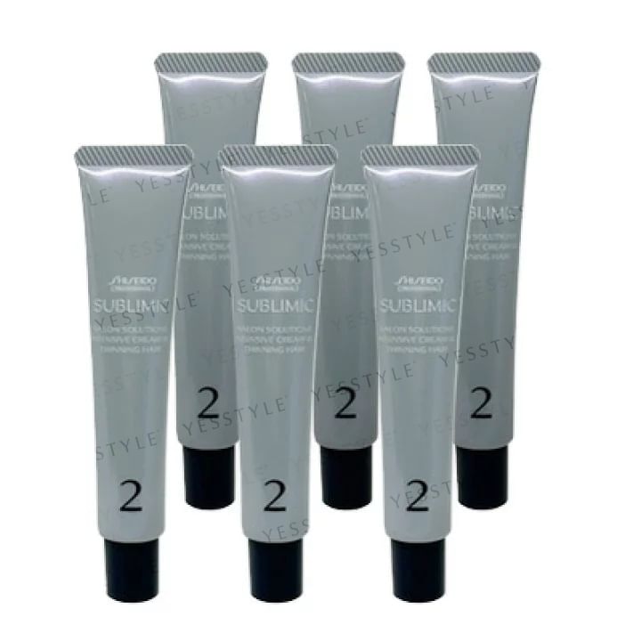 Shiseido - Sublimic Salon Solutions Intensive Cream BL Thinning Hair, 30g x 6, 300 g, 4909978934545