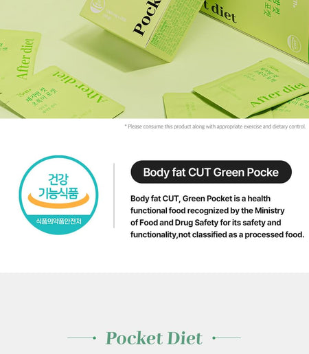 grn+ - Body Fat Cut Green Pocket, 2024 Version - 1000mg x 28 tablets, 70 g, 8809364347804