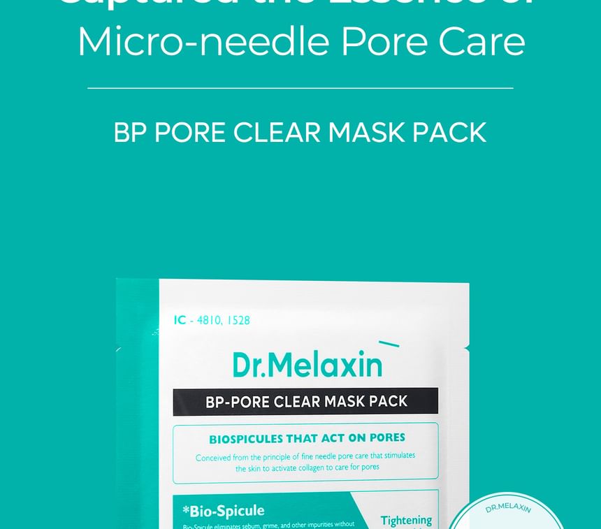 Dr.Melaxin - BP Pore Clear Facial Mask Set, 25ml x 5 pcs, 188 g, 8809886481697